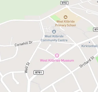 map for West Kilbride Masonic Club