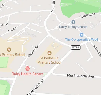 map for St Palladius' Primary School