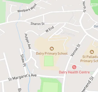 map for Dalry Primary School