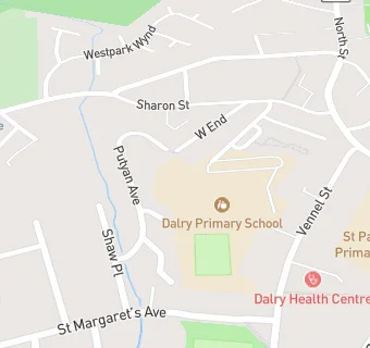 map for Dalry Primary School