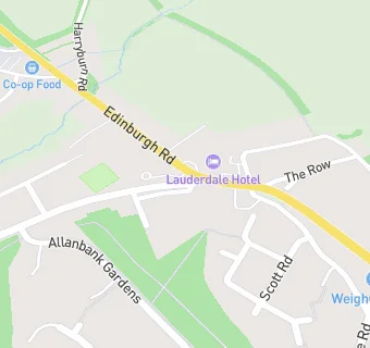 map for Lauder Bowling Club