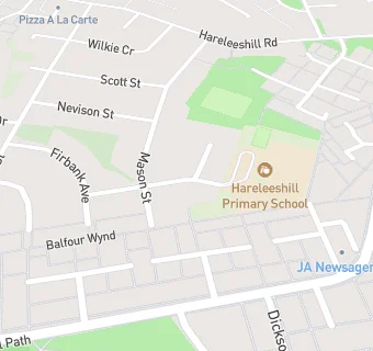 map for Hareleeshill Primary School