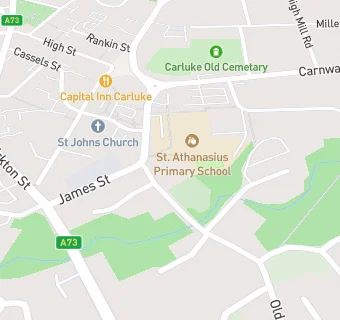 map for St Athanasius Primary School