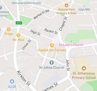 map for St. John's Church