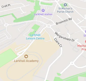 map for Larkhall Academy