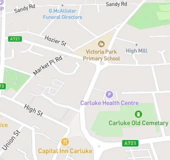 map for Carluke Dental Studio