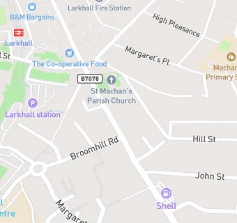 map for St Machan Parish Church