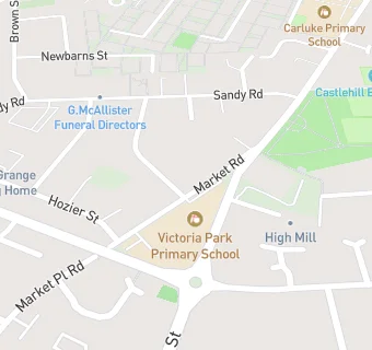 map for Victoria Park School