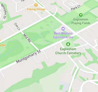 map for Eaglesham Parish Church - Carswell Centre