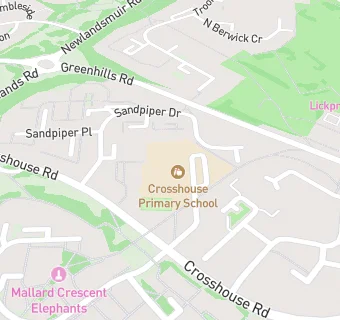 map for Crosshouse Primary School