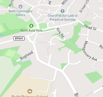 map for Beith Parish Church Hall