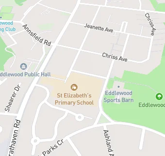 map for St Elizabeth's Primary School