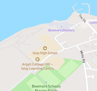 map for Bowmore Primary Gaelic Unit