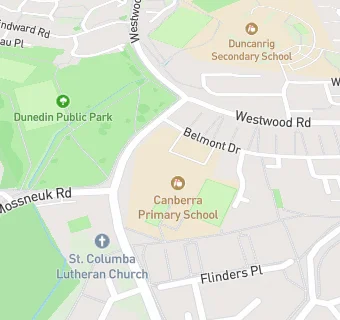 map for Canberra Primary School