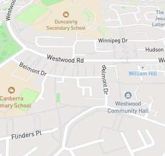 map for Westwood Parish Church