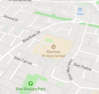 map for Blacklaw Primary School