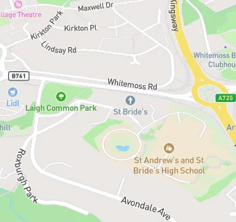 map for St. Brides/St Andrews High School
