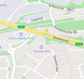 map for Harvester East Kilbride