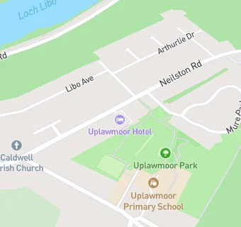 map for Uplawmoor Hotel