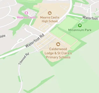 map for St Clare's Primary School