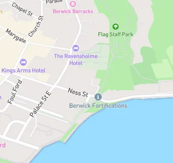 map for Berwick Youth Hostel