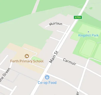 map for Forth & Wilsontown Bowling Club