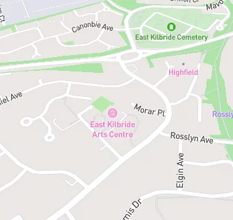 map for East Kilbride Art Centre