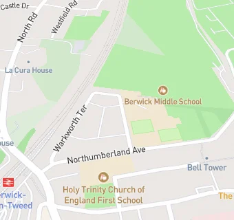 map for Berwick Tweed Middle School