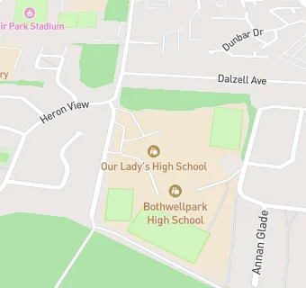 map for Bothwellpark High School