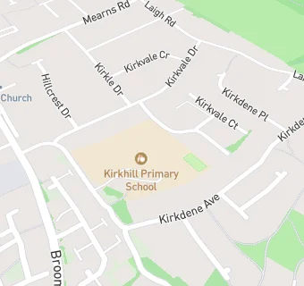 map for Kirkhill Primary School