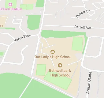 map for Our Ladys High School