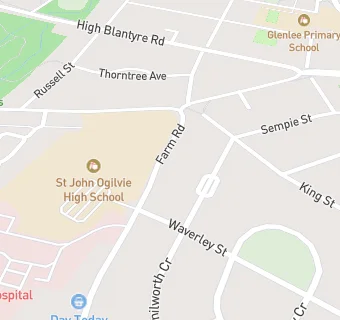 map for St. John Ogilvie High School