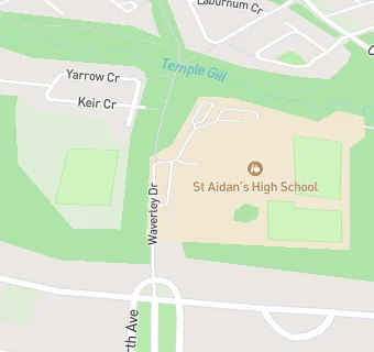 map for St Aidan's High School