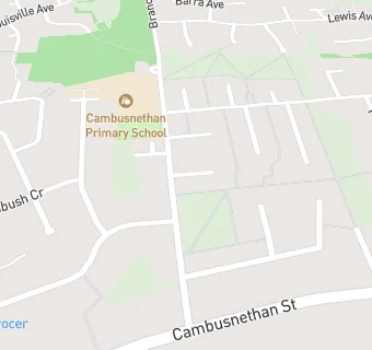 map for Cambusnethan Primary School