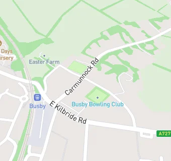 map for Busby Bowling Club