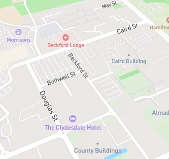 map for Hamilton Churches Drop In Centre