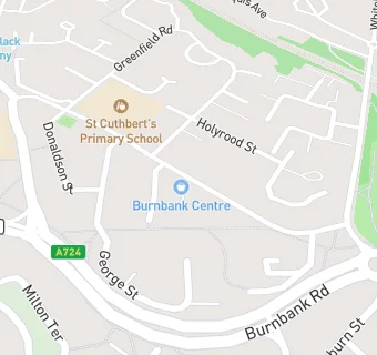 map for Burnbank Medical Centre