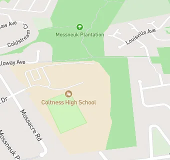 map for Coltness High School