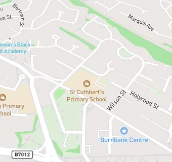 map for St Cuthbert's Primary School