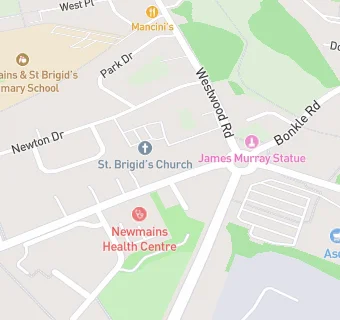 map for Newmains Dental Practice