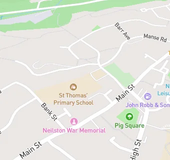 map for St Thomas' Primary School