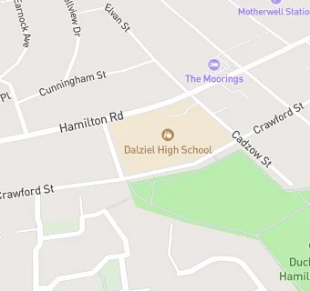 map for Dalziel High School