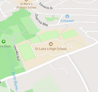 map for St Luke's High School