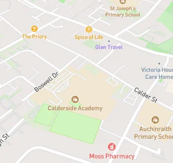 map for Calderside Academy