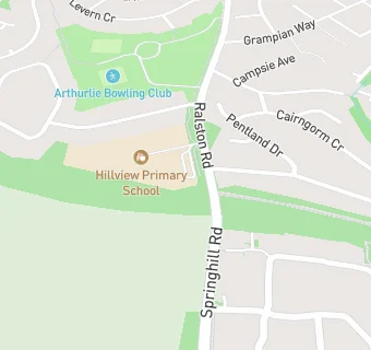 map for Hillview Primary School