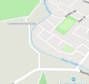 map for Lochwinnoch Bowling Club