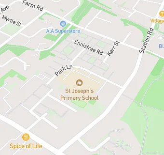 map for St Joseph's Primary School