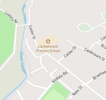 map for Lochwinnoch Primary School