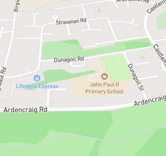 map for John Paul II Primary School