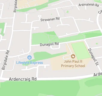 map for John Paul II Primary School